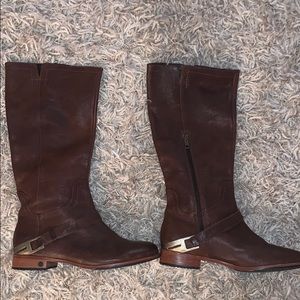 Women’s Tall Brown Leather Cognac UGG Boots